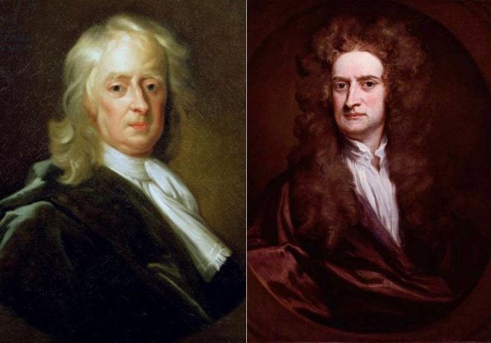 Слева – Е. Симен-младший. Исаак Ньютон, 1726. Справа – Г. Кнеллер. Портрет сэра Исаака Ньютона, 1702 | Фото: eaculture.ru и rushist.com Слева – Е. Симен-младший. Исаак Ньютон, 1726. Справа – Г. Кнеллер. Портрет сэра Исаака Ньютона, 1702 | Фото: eaculture.ru и rushist.com