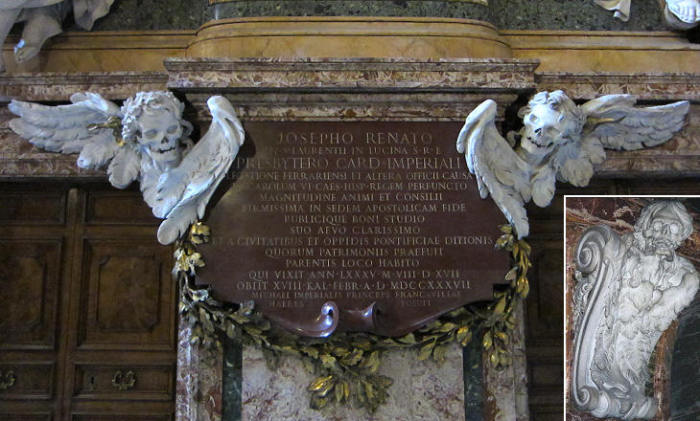 Скульптурный мемориал кардинала Джузеппе Ранато Империали в римской церкви Сант-Агостино. Паоло Поси (проект) и Пьетро Браччи (скульптура), 1741 год. | Фото: romeartlover.it. Скульптурный мемориал кардинала Джузеппе Ранато Империали в римской церкви Сант-Агостино. Паоло Поси (проект) и Пьетро Браччи (скульптура), 1741 год. | Фото: romeartlover.it.