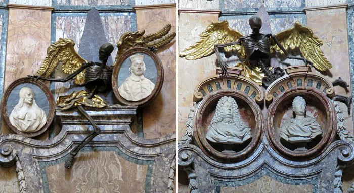 Мемориал Карло Эмануэле Виззани в базилике Санта-Мария-сопра-Минерва. Скульптор Доминико Гвиди, 1661 год. | Фото: atlasobscura.com. Мемориал Карло Эмануэле Виззани в базилике Санта-Мария-сопра-Минерва. Скульптор Доминико Гвиди, 1661 год. | Фото: atlasobscura.com.