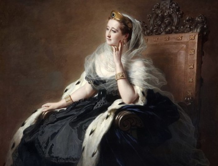 Ф. К. Винтерхальтер. Императрица Евгения, 1862. Фрагмент | Фото: gallerix.ru Ф. К. Винтерхальтер. Императрица Евгения, 1862. Фрагмент | Фото: gallerix.ru