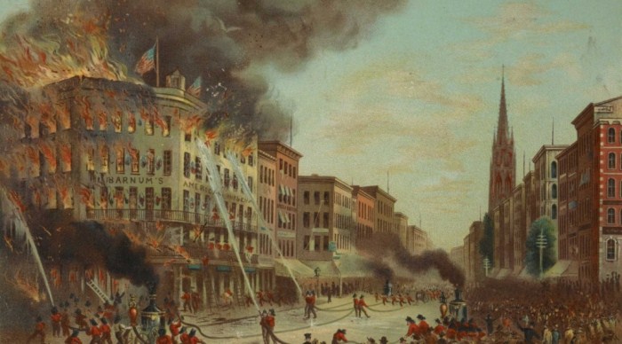 Пожар в музее Барнума Пожар в музее Барнума