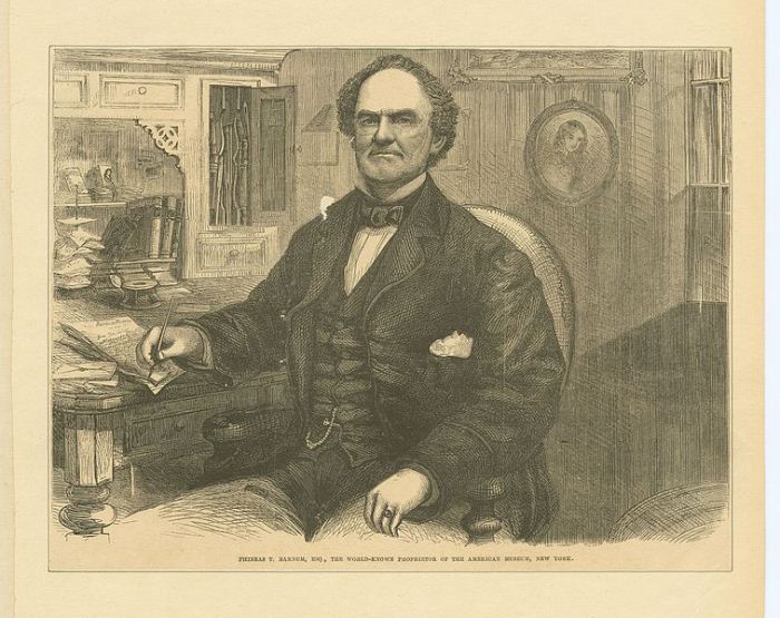 Портерт основателя Американского музея Финеаса Тейлора Барнума Портерт основателя Американского музея Финеаса Тейлора Барнума