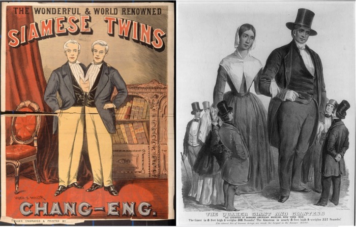 Сиамские близнецы Чанг и Энг и самая высокая пара в мире Анна и Мартин Бейтс Сиамские близнецы Чанг и Энг и самая высокая пара в мире Анна и Мартин Бейтс