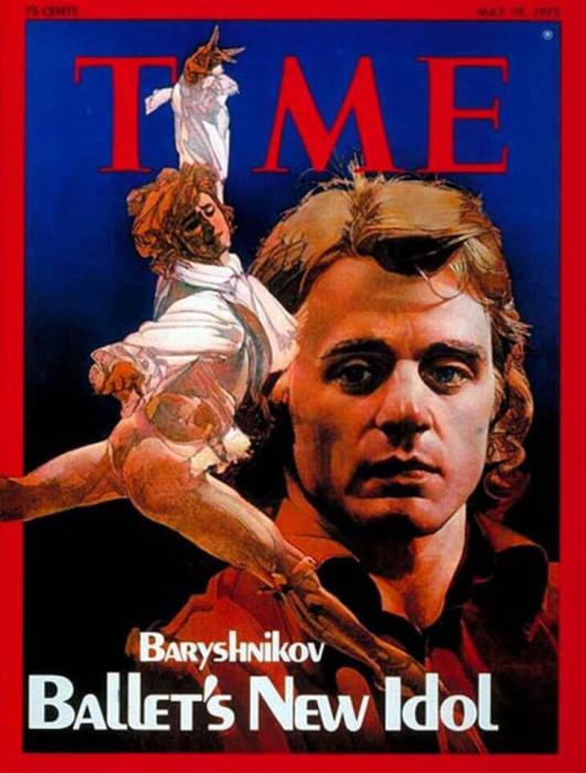 Михаил Барышников на обложке Time в 1975 году. Михаил Барышников на обложке Time в 1975 году.