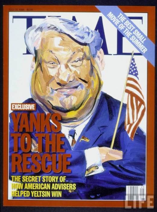 Борис Ельцин был признан Человеком года по версии Time в 1996 году. Борис Ельцин был признан Человеком года по версии Time в 1996 году.