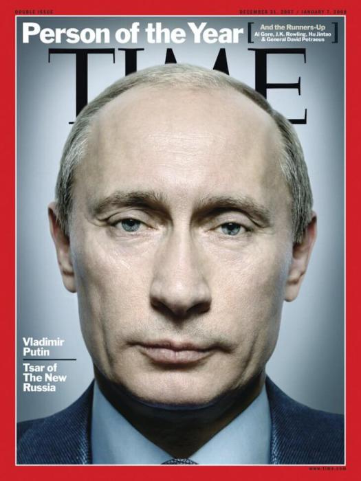 Владимир Путин был признан Человеком года по версии Time в 2007 году. Владимир Путин был признан Человеком года по версии Time в 2007 году.