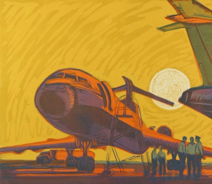 Ройтер Михаил Григорьевич (Россия, 1916-1993) «Перед полетом» 1973 Ройтер Михаил Григорьевич (Россия, 1916-1993) «Перед полетом» 1973