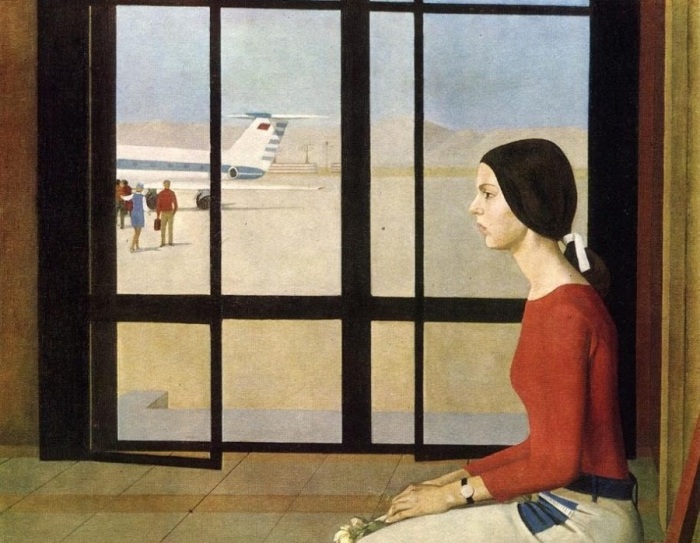 Мурадян Саркис Мамбреевич (Армения, 1927-2007) «Полет Ереван-Москва» 1973 Мурадян Саркис Мамбреевич (Армения, 1927-2007) «Полет Ереван-Москва» 1973