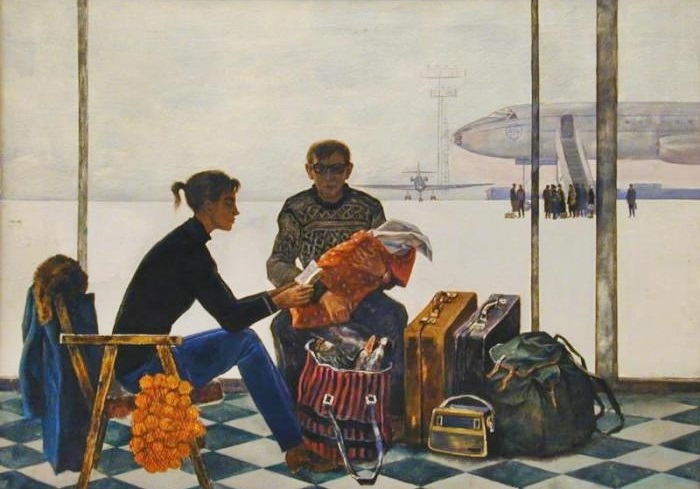 Бучкин Дмитрий Петрович (Россия, 1927), «Строители нового города» 1972 Бучкин Дмитрий Петрович (Россия, 1927), «Строители нового города» 1972