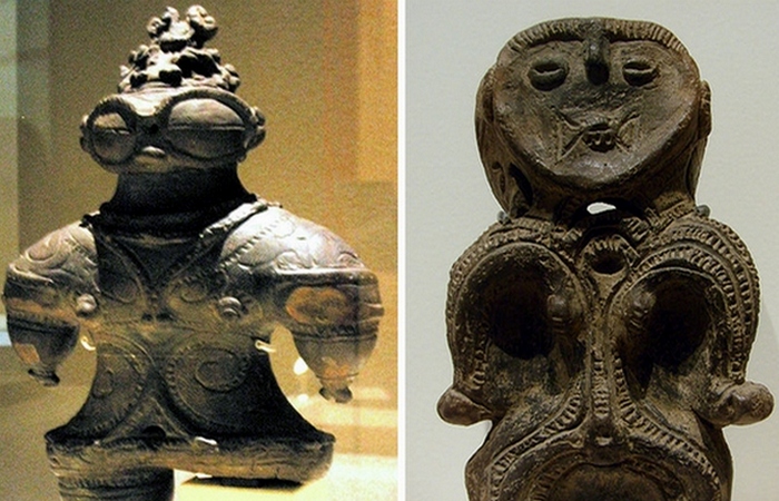 Гротескные фигурки людей и животных из глины. Гротескные фигурки людей и животных из глины.