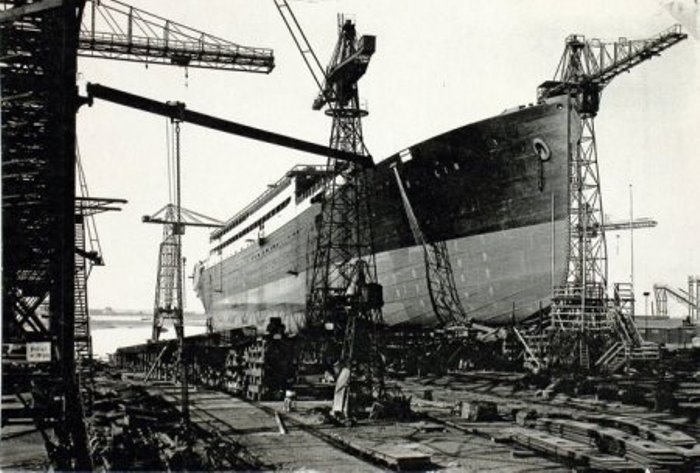 Трофейный *Берлин*, ставший впоследствии *Адмиралом Нахимовым* | Фото: admiralnakhimov.ru