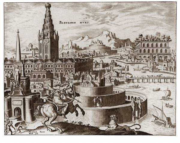 Висячие сады Семирамиды (из серии Семь чудес света). Мартен ван Хемскерк (1498-1574). | Фото: upload.wikimedia.org. Висячие сады Семирамиды (из серии Семь чудес света). Мартен ван Хемскерк (1498-1574). | Фото: upload.wikimedia.org.