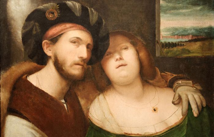 Влюбленная пара. Альтобелло Мелоне, I пол. XVI в. | Фото: commons.wikimedia.org. Влюбленная пара. Альтобелло Мелоне, I пол. XVI в. | Фото: commons.wikimedia.org.