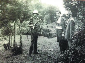 Проверка показаний в Абхазии во время массовых беспорядков в 1989 году (Валерий Костарев в центре)