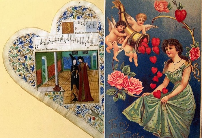 Валентинки прошлых веков. Валентинки прошлых веков.