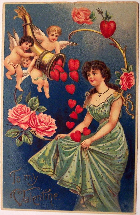 Валентинка XIX века. | Фото: cp12.nevsepic.com.ua. Валентинка XIX века. | Фото: cp12.nevsepic.com.ua.