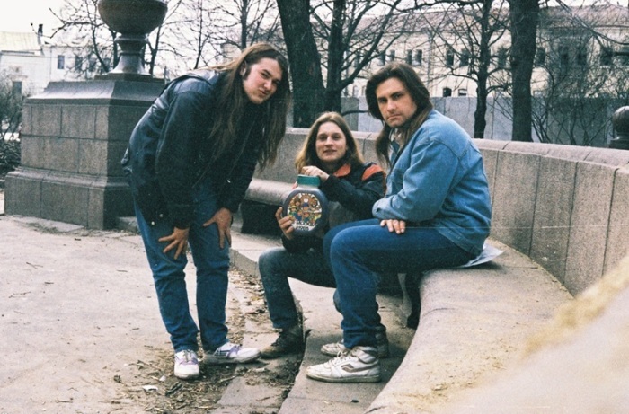 Московская молодежь в парке. СССР, 1989 год.