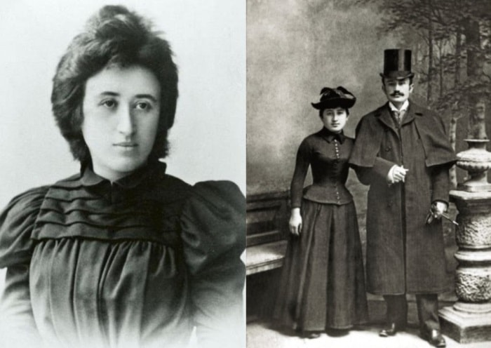 Роза Люксембург и Лео Йогихес, 1892 | Фото: persons-info.com и lisa.ru