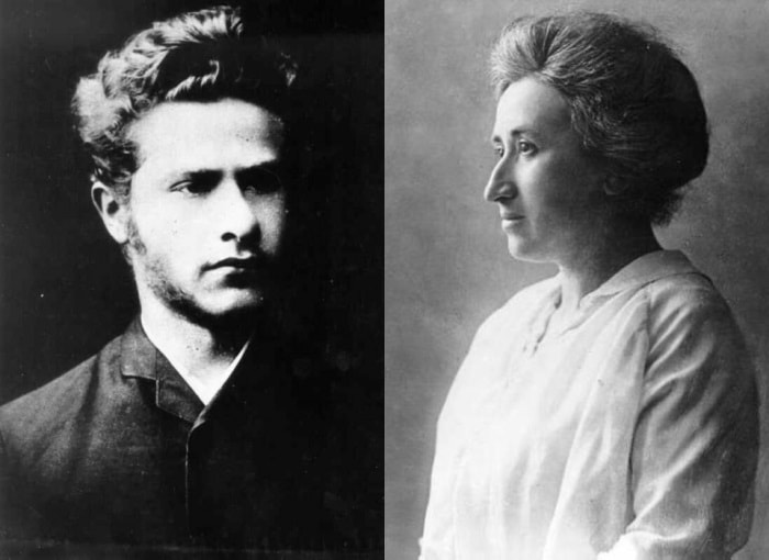 Лео Йогихес и Роза Люксембург | Фото: samlib.ru и persons-info.com