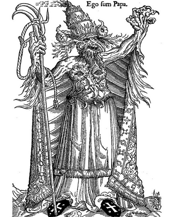 Протестантская карикатура на Александра VI Борджиа . / Фото: qguys.com Протестантская карикатура на Александра VI Борджиа . / Фото: qguys.com