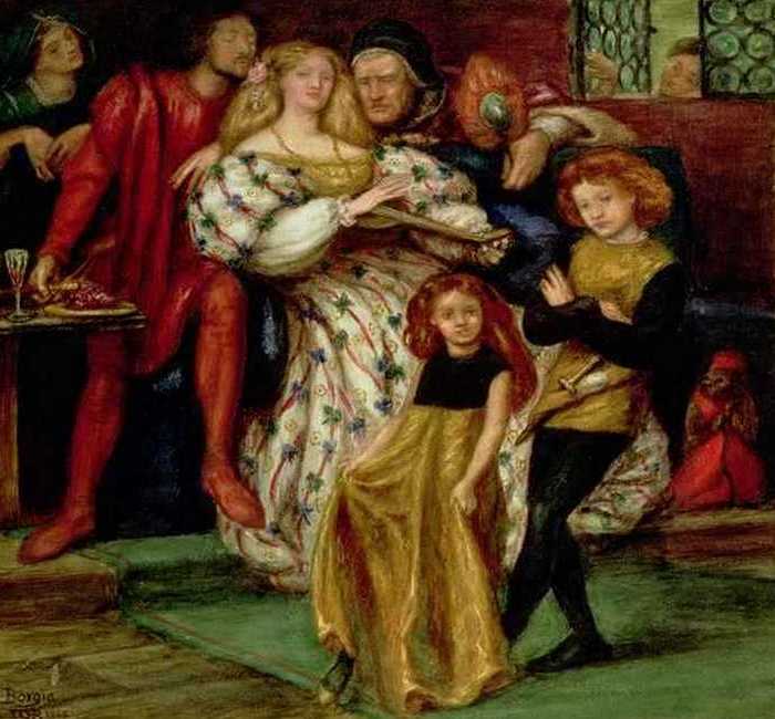 Фрагмент картины «Семейство Борджиа», худ. Данте Габриэла Росетти./фото: wikireading.ru Фрагмент картины «Семейство Борджиа», худ. Данте Габриэла Росетти./фото: wikireading.ru