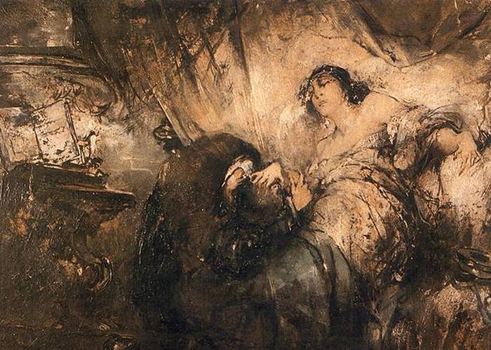 Фрагмент картины «Зигмунт и Барбара», худ. Ф.Жмурко./фото: sarrest.ru Фрагмент картины «Зигмунт и Барбара», худ. Ф.Жмурко./фото: sarrest.ru