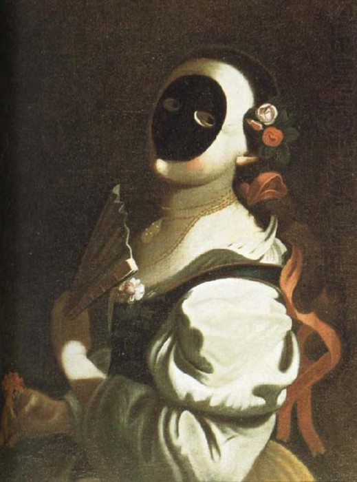 Девушка в черной маске. Художник Феличе Боскаратти. | Фото: suckhoedoisong.vn. Девушка в черной маске. Художник Феличе Боскаратти. | Фото: suckhoedoisong.vn.