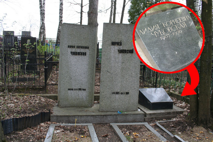 Могила Лидии Чуковской. Могила Лидии Чуковской.