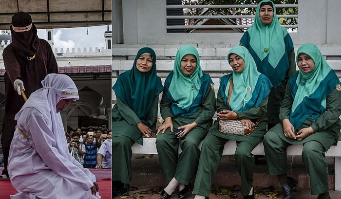 «Полиция нравов» в индонезийской провинции Ачех.