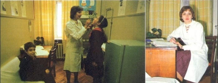 Катина мама - школьная медсестра. Ей нравится работать с детьми.