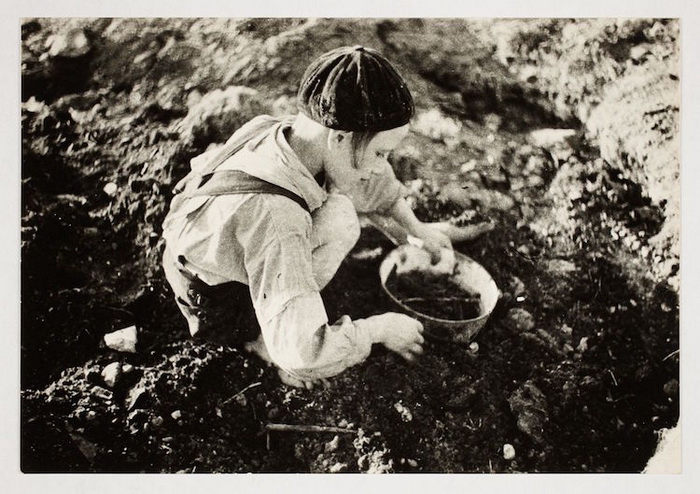 Еврейский мальчик в поисках еды. Еврейский мальчик в поисках еды.