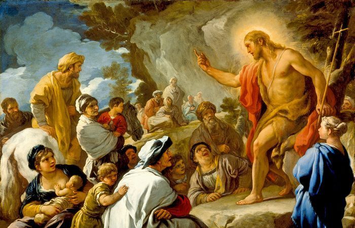 Фрагмент картины «Святой Иоанн Креститель проповедует», худ. Лука Джордано. Фрагмент картины «Святой Иоанн Креститель проповедует», худ. Лука Джордано.