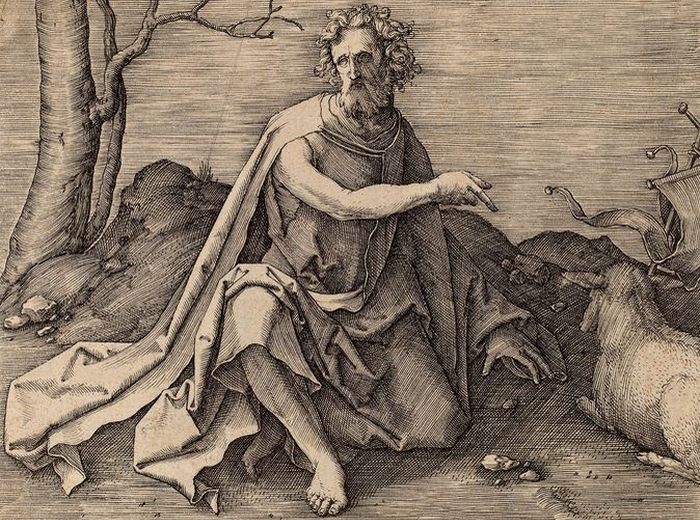 «Святой Иоанн Креститель в пустыне». Лукас ван Лейден. «Святой Иоанн Креститель в пустыне». Лукас ван Лейден.