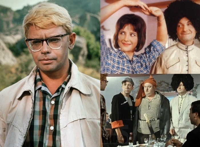 Кадры из фильма *Кавказская пленница*, 1966 | Фото: photochronograph.ru и kino-teatr.ru Кадры из фильма *Кавказская пленница*, 1966 | Фото: photochronograph.ru и kino-teatr.ru