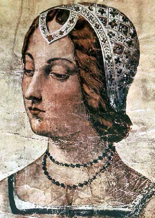 Лаура, рисунок XV века. Библиотека Лауренциана. | Фото: estet.7bk.ru.