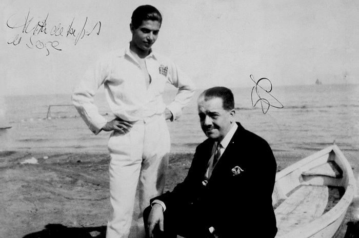 Сергей Дягилев и Серж Лифарь. Лондон, 1928 год. | Фото: orloffmagazine.com.