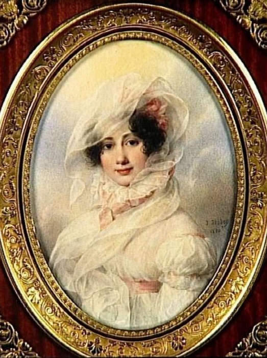 Миниатюра, на которой предположительно изображена княгиня Багратион. | Фото: upyourpic.org. Миниатюра, на которой предположительно изображена княгиня Багратион. | Фото: upyourpic.org.