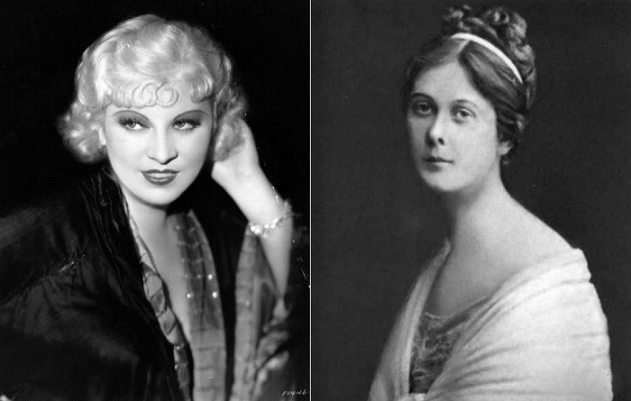 Актриса Мэй Уэст и танцовщица Айседора Дункан. Актриса Мэй Уэст и танцовщица Айседора Дункан.
