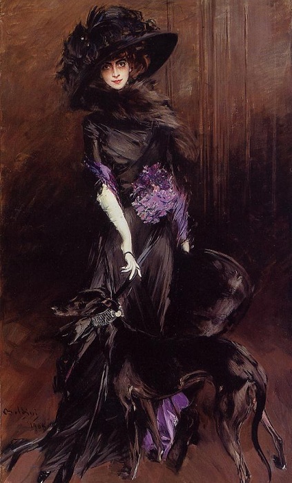 Маркиза Луиза Казати со своей борзой. Джованни Болдини, 1908 год. | Фото: ru.wikipedia.org. Маркиза Луиза Казати со своей борзой. Джованни Болдини, 1908 год. | Фото: ru.wikipedia.org.