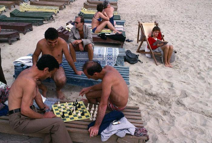 Одесский пляж в 1988 году.