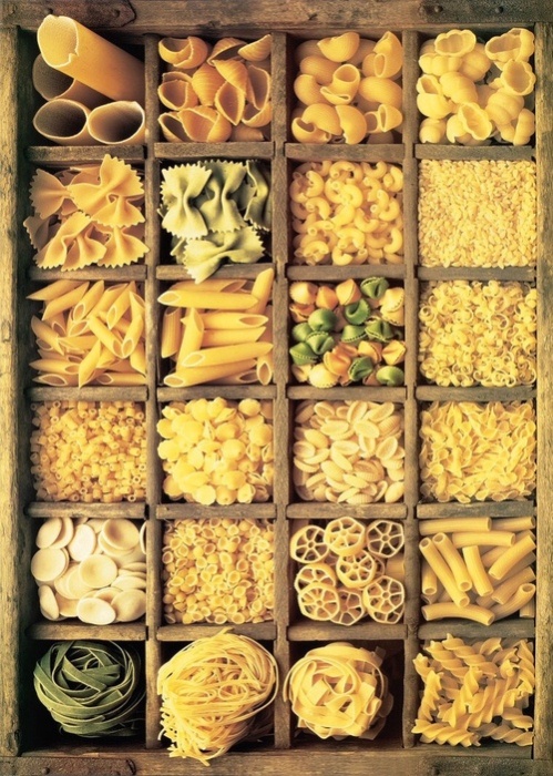 Разные виды итальянской пасты. Фото: italy4.me Разные виды итальянской пасты. Фото: italy4.me