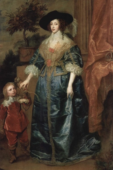 Портрет королевы Генриетты Марии с карликом Джеффри Хадсоном. Антонис ван Дейк, 1633 год. | Фото: art-pics.ru. Портрет королевы Генриетты Марии с карликом Джеффри Хадсоном. Антонис ван Дейк, 1633 год. | Фото: art-pics.ru.
