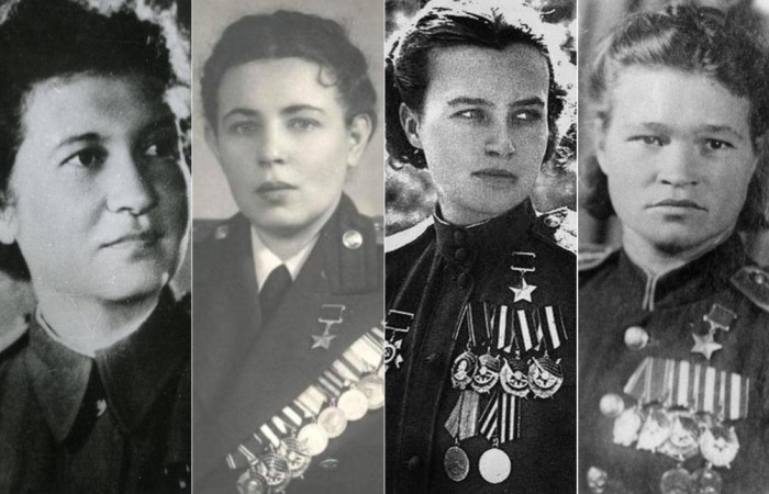 Неразлучная четверка. Летчицы-героини Рая Аронова, Полина Гельман, Наташа Меклин и Ира Себрова. Неразлучная четверка. Летчицы-героини Рая Аронова, Полина Гельман, Наташа Меклин и Ира Себрова.