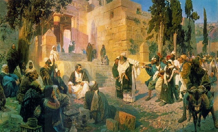 «Кто из вас без греха?». 1908г. В.Поленов «Кто из вас без греха?». 1908г. В.Поленов