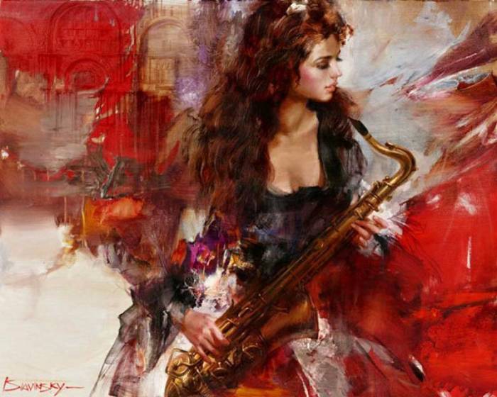 Саксофонистка. Автор: Иван Славинский Саксофонистка. Автор: Иван Славинский