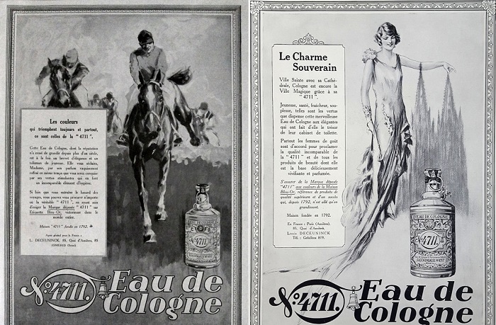 Реклама «Кёльнской воды». Реклама «Кёльнской воды».