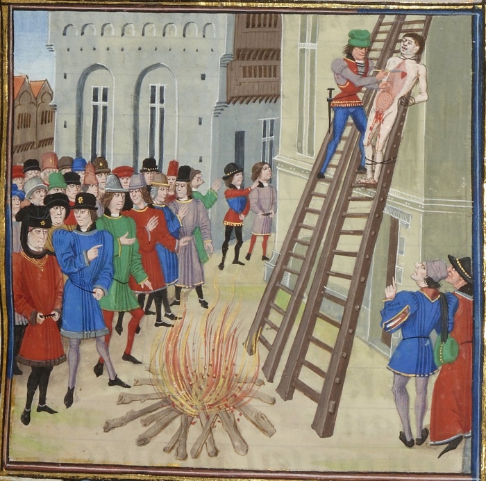 Казнь Хьюга Диспенсера, фаворита Эдуарда II. | Фото: 7kingdoms.ru. Казнь Хьюга Диспенсера, фаворита Эдуарда II. | Фото: 7kingdoms.ru.