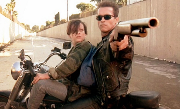 Эдвард Ферлонг и Арнольд Шварценеггер. Эдвард Ферлонг и Арнольд Шварценеггер.