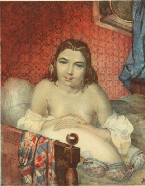 Натурщица Амалия Клоберг. Автор: Т.Шевченко