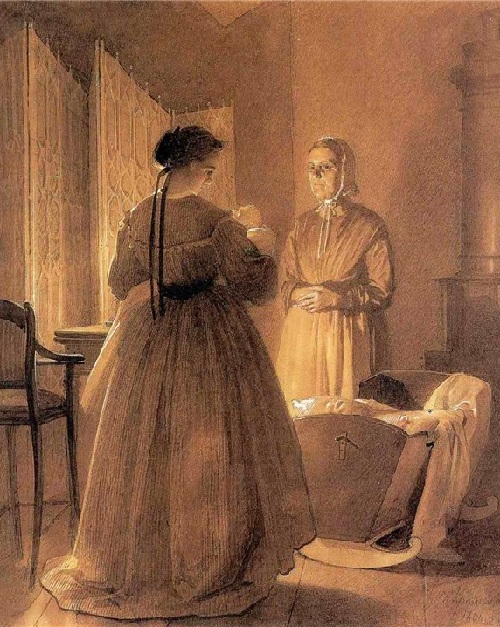 Крамская Софья Николаевна с Соней и Салтыкова Феодора Романовна - мать жены художника. (1866).Автор: И.Н.Крамской. | Фото: kramskoy.info. Крамская Софья Николаевна с Соней и Салтыкова Феодора Романовна - мать жены художника. (1866).Автор: И.Н.Крамской. | Фото: kramskoy.info.